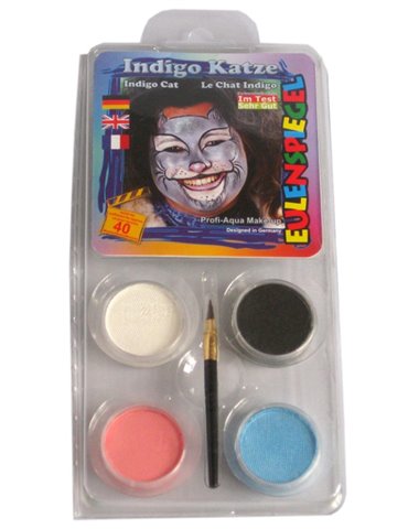 Face Pack 4 Colours Indigo Cat