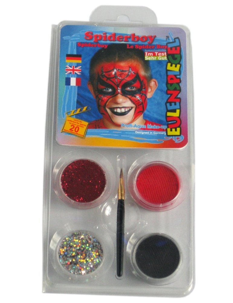 Face Pack 4 Colours Spiderboy