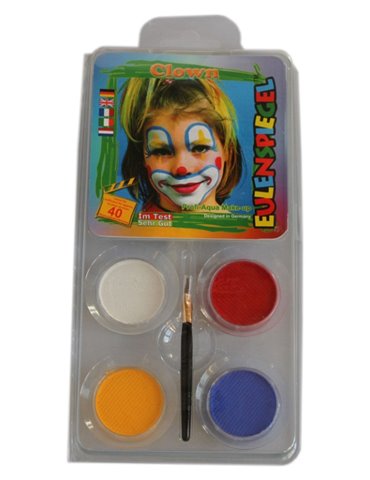 Face Pack 4 Colours Clown