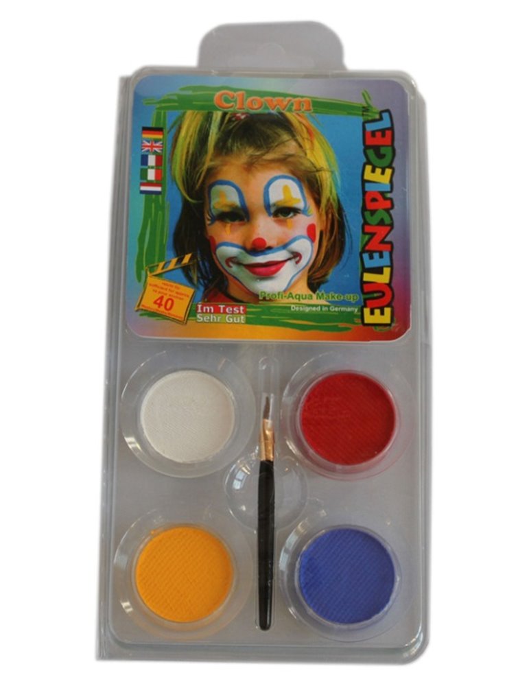 Face Pack 4 Colours Clown