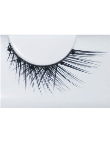 Eye Lashes Rhinestone on Black Cross