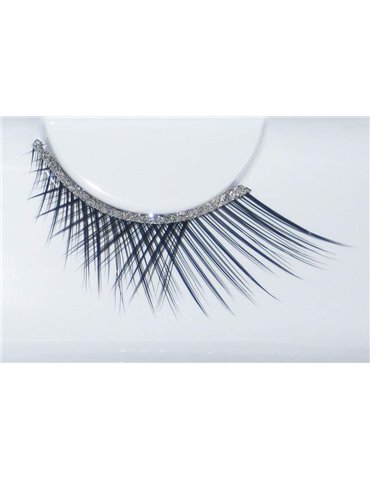 Eye Lashes Crossed Short/Long Black