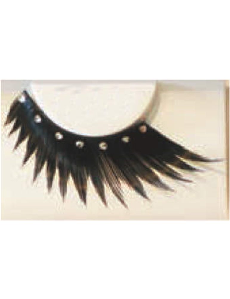 Eye Lashes Rhinestone Black