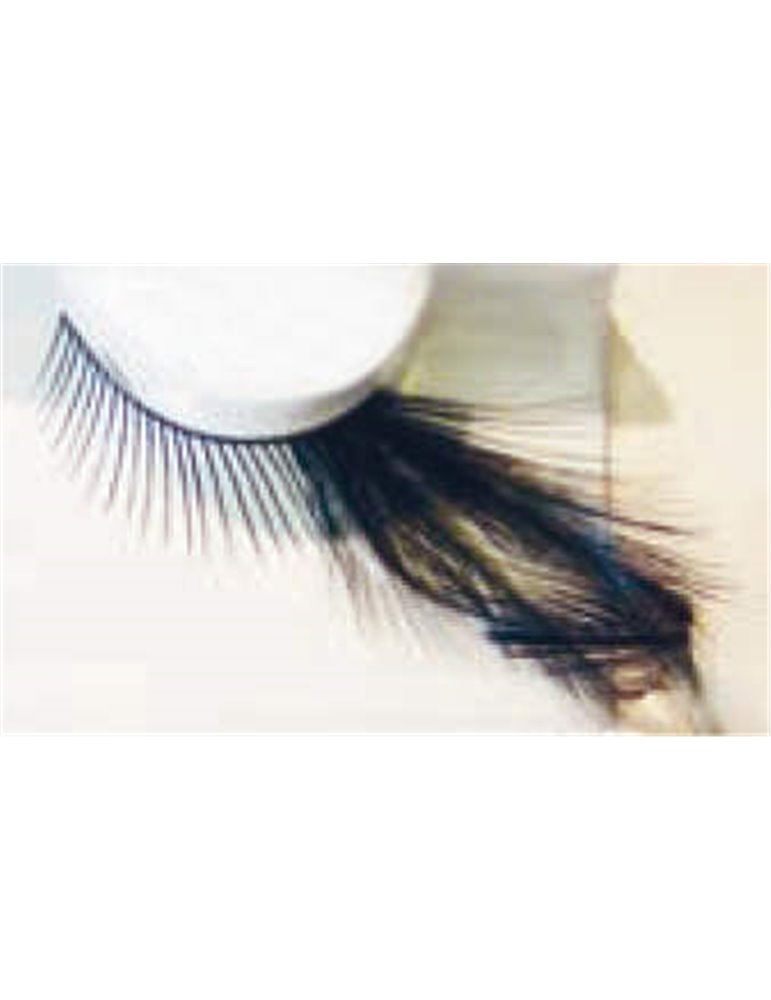 Eye Lashes Feather Black Short Long