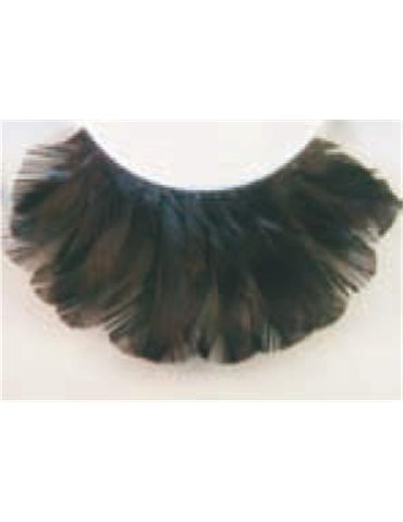 Eye Lashes Feather Black