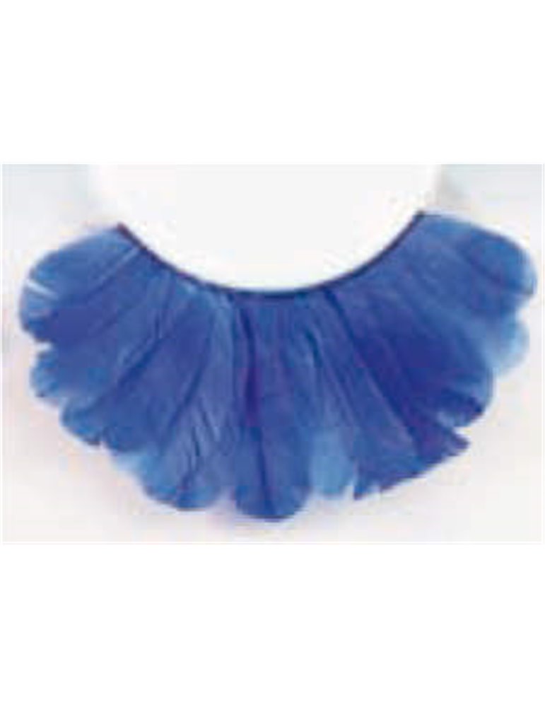 Eye Lashes Feather Blue