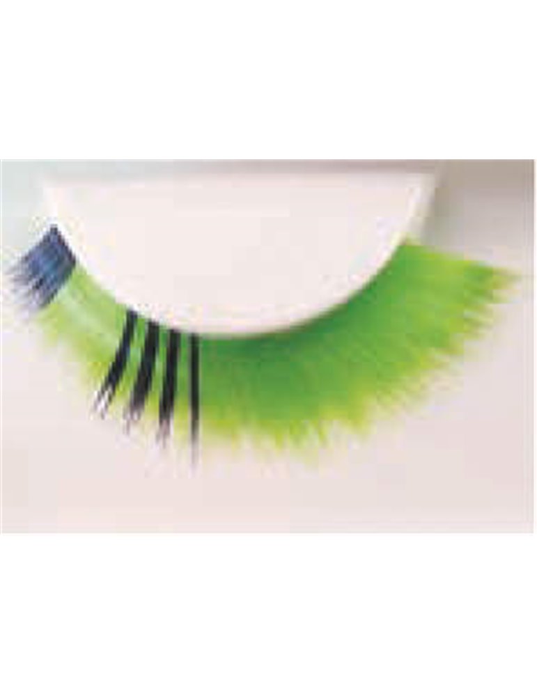 Eye Lashes Fun Black & Green