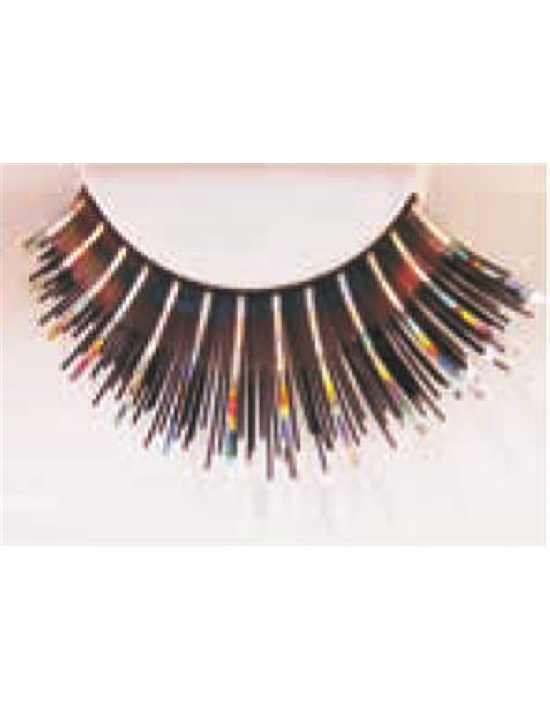 Eye Lashes Holographic Black & Silve