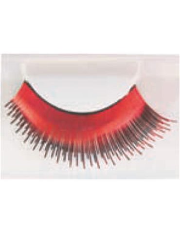 Eye Lashes Metallic Red