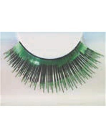 Eye Lashes Metallic Green