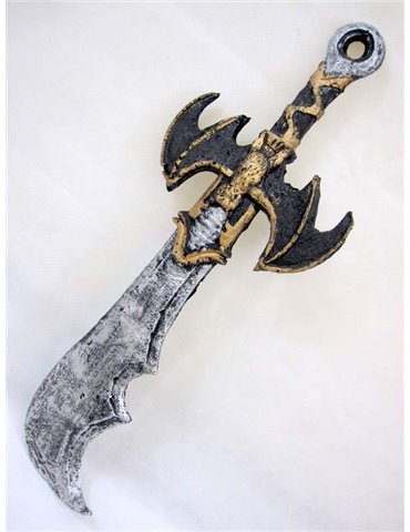 Sword Scimitar Black & Gold 64cm Foam