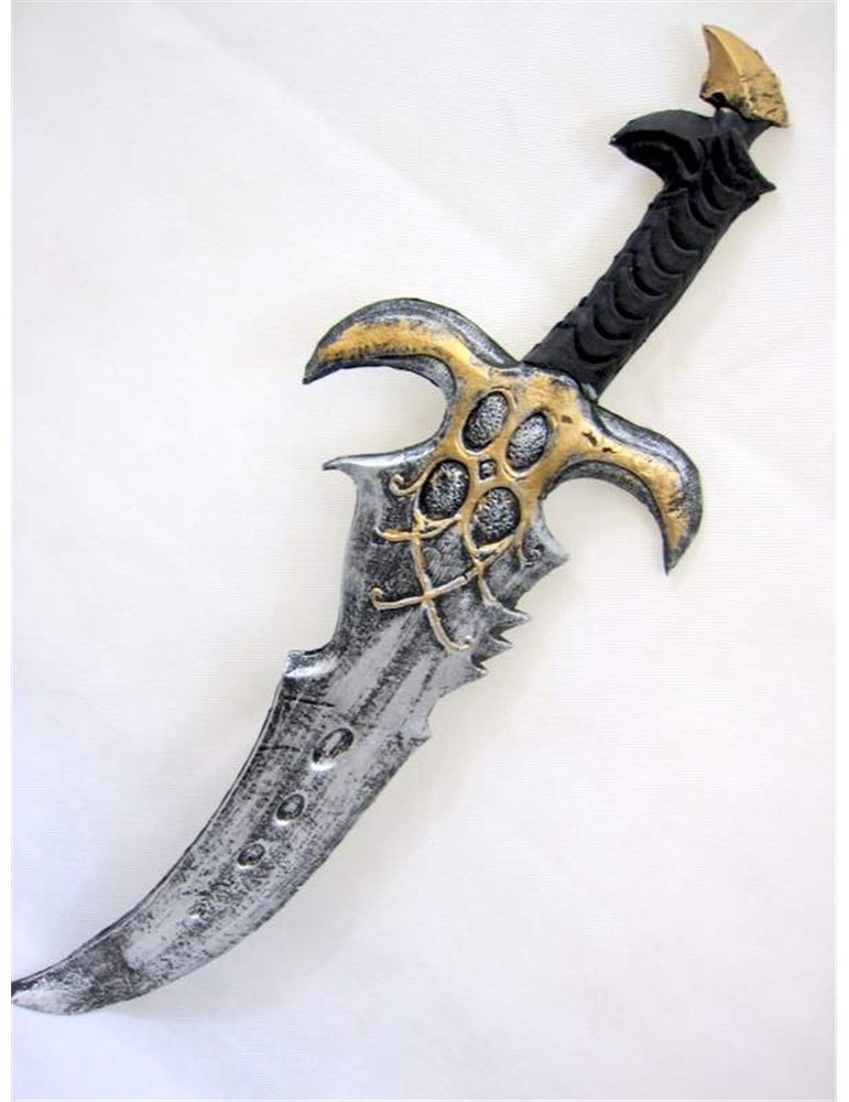 Sword Scimitar Silver & Gold 68cm Foam