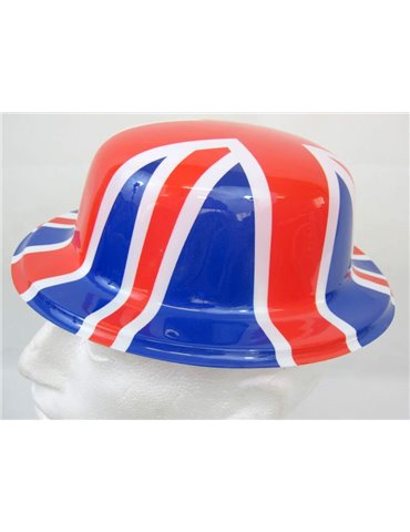 Union Jack Hat Bowler printed Union Jack