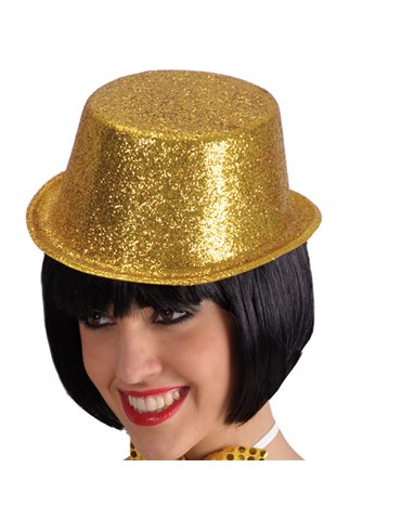 Hat Top Glitter Plastic 10cm Go