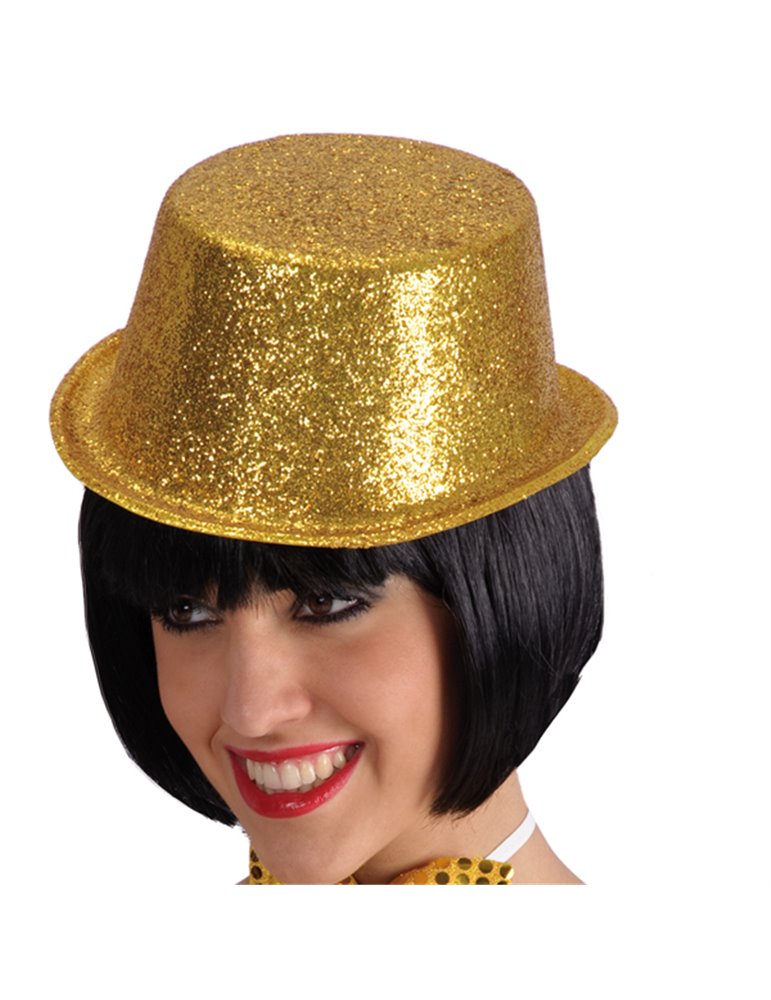 Hat Top Glitter Plastic 10cm Go