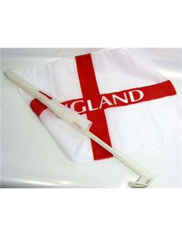 England Car Flags 4 Pack 46cm x