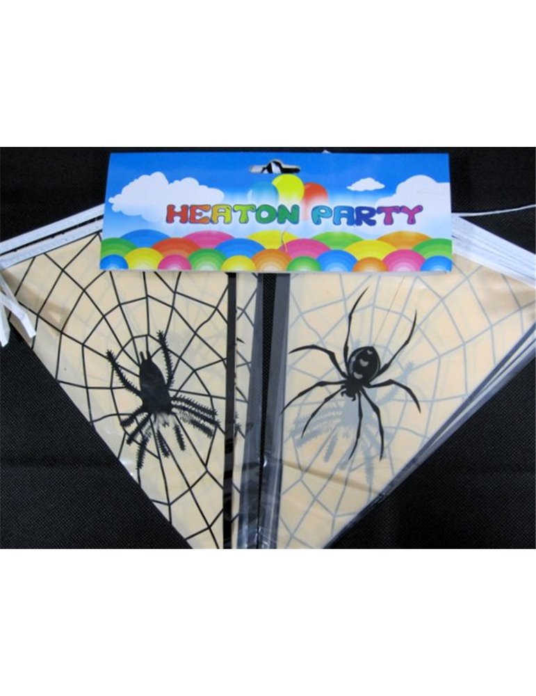 Bunting Halloween Spider  6m & 15 flag