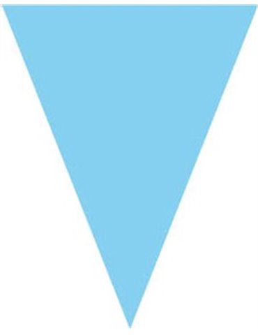 Bunting Plain Blue 10m & 15 Flags