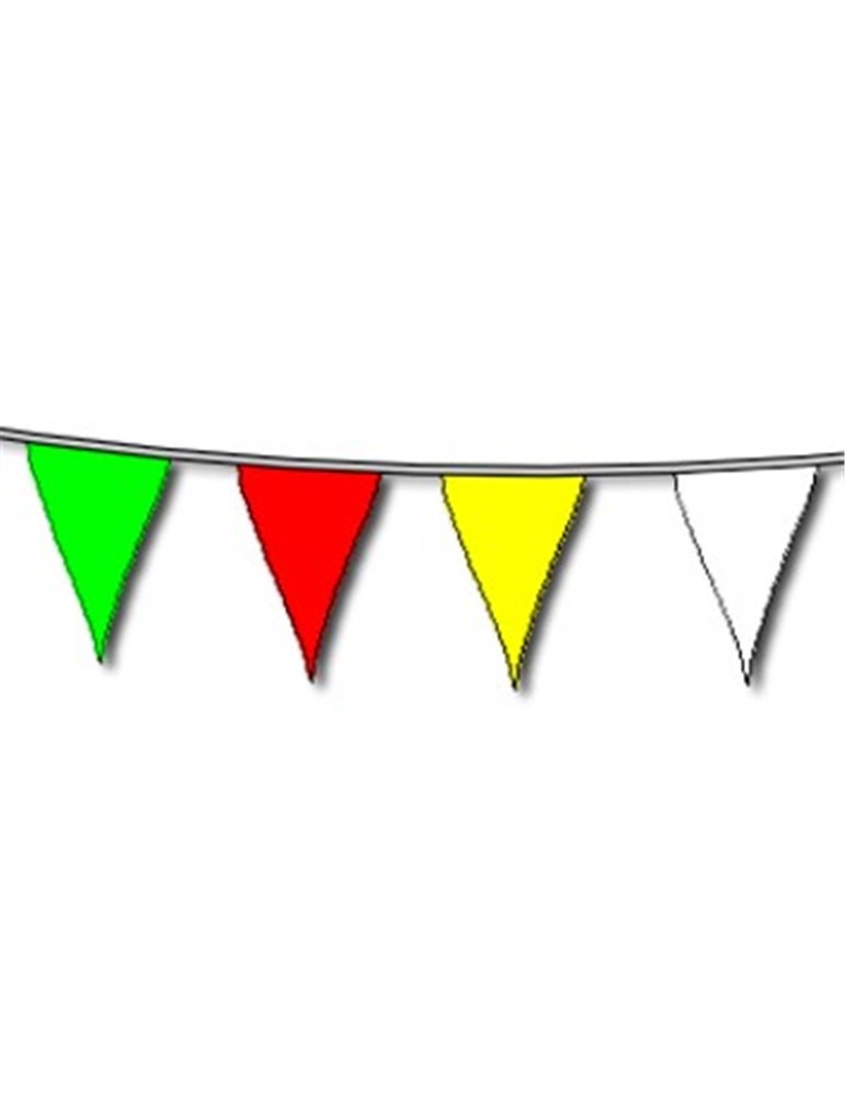 Bunting Assorted Colours 10m & 20 flags