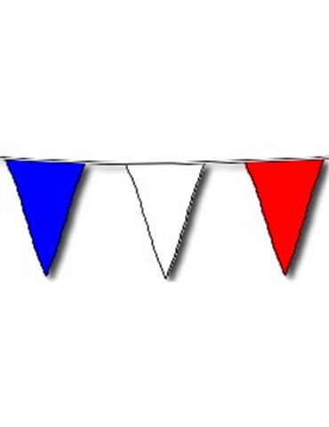 Bunting Asstd Red White & Blue 10m & 20