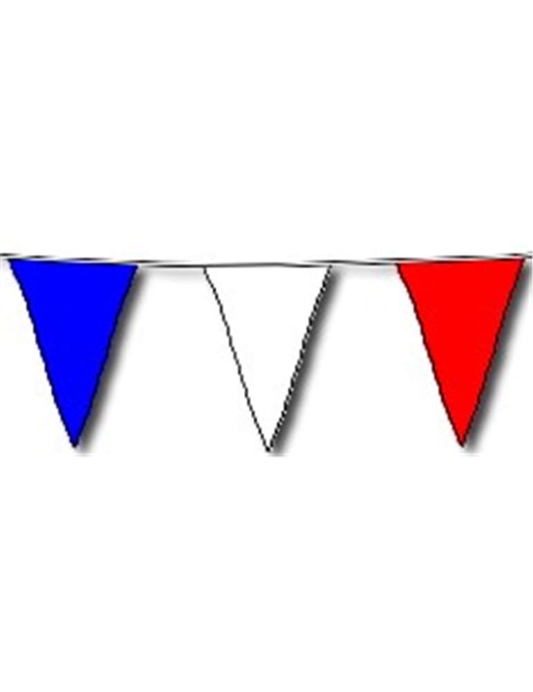 Bunting Asstd Red White & Blue 10m & 20