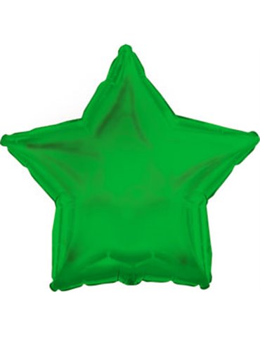 Balloon Foil - Star Metallic Green