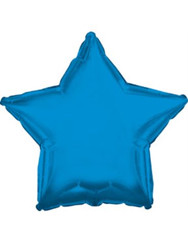 Balloon Foil - Star Metallic Blue Royal