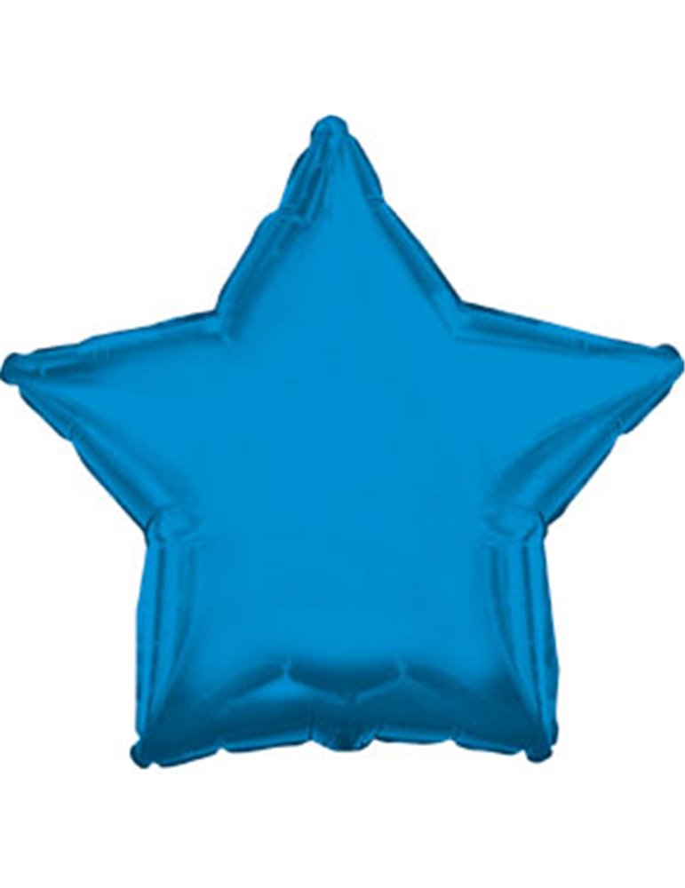 Balloon Foil - Star Metallic Blue Royal