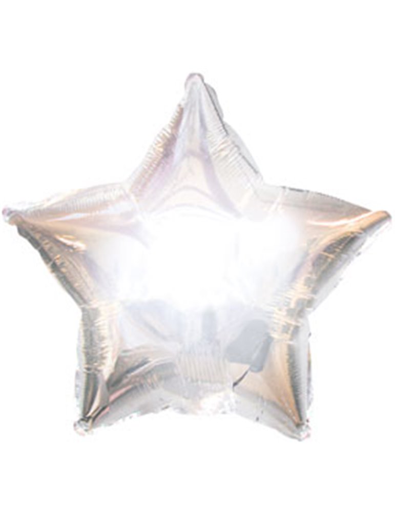 Balloon Foil - Star Metallic Silver