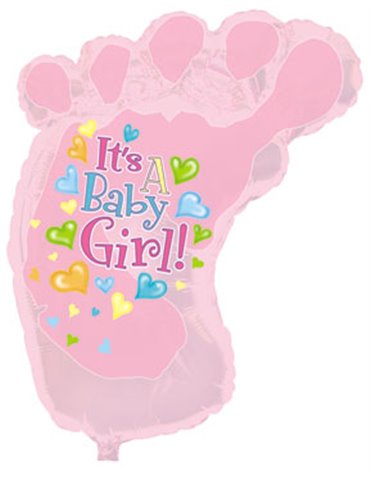 Balloon Foil - Baby Its a Girl Foot