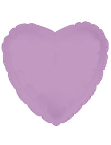 Balloon Foil - Heart Metallic Lavender