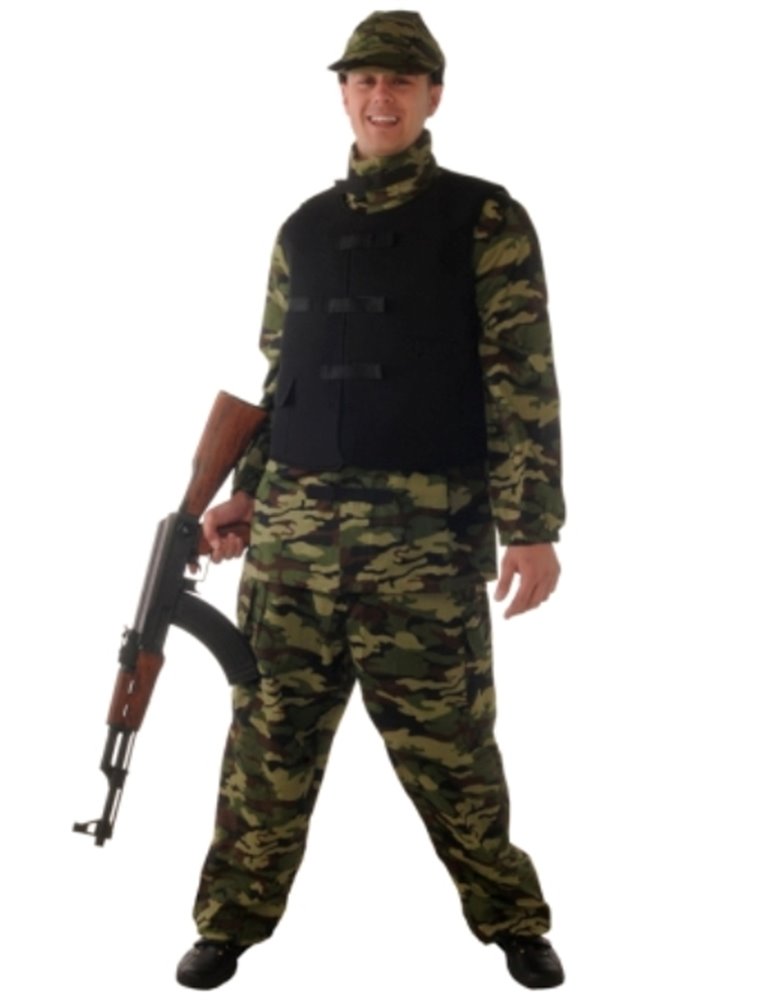 Costume Army with Flack Jacket Suit M