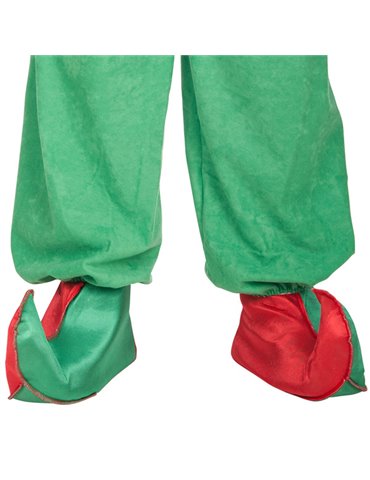 Shoe Covers Elf Red & Green