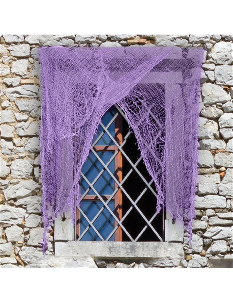 Decorative Curtain net Purple 220 x 75cm