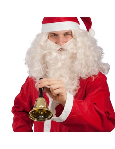 Santa Bell with Red Handle, in Box