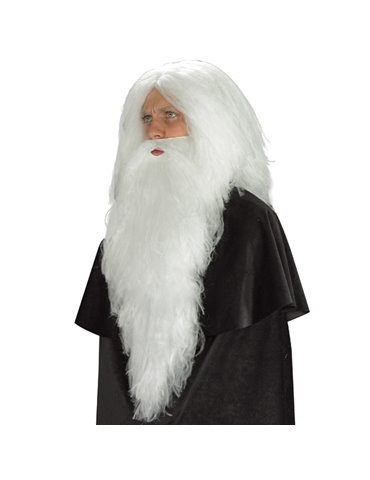 Hair - Beard Santa White Straight 66cm