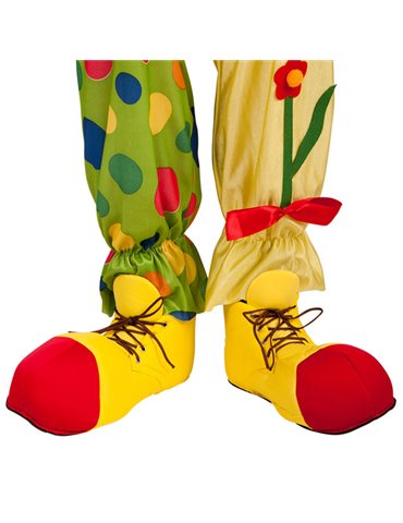 Shoe Covers Clown Fabric Adult size