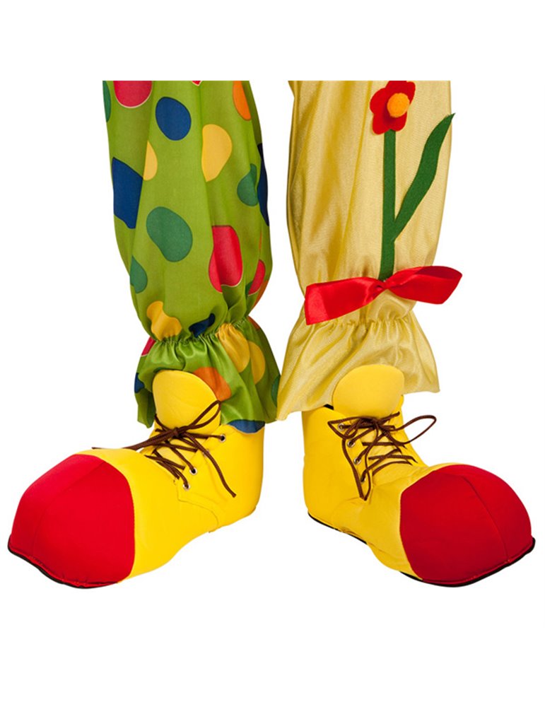 Shoe Covers Clown Fabric Adult size