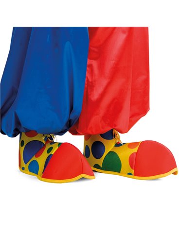 Shoe Covers Clown Fabric Adult size