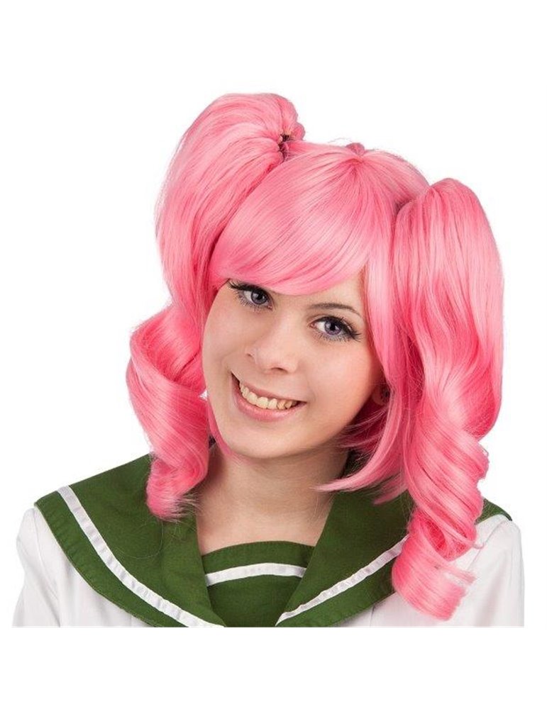 Hair - Wig with ponytails Pink