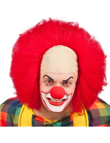 Hair - Wig Clown with Bald Cap in