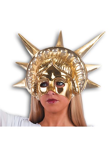 Mask Face Theatre Statue of Liberty Gold