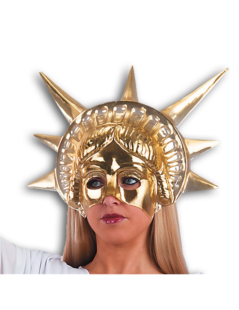 Mask Face Theatre Statue of Liberty Gold