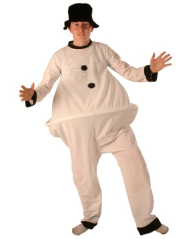 Costume Fat Snowman Suit & Hat