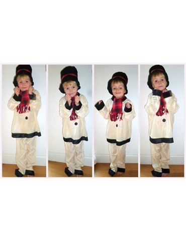 Costume Snowman Cream Suit Small