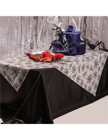 Decoration Table Cover with Spider Webs