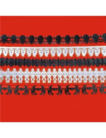 Bunting Halloween Paper Garland 3m Asso