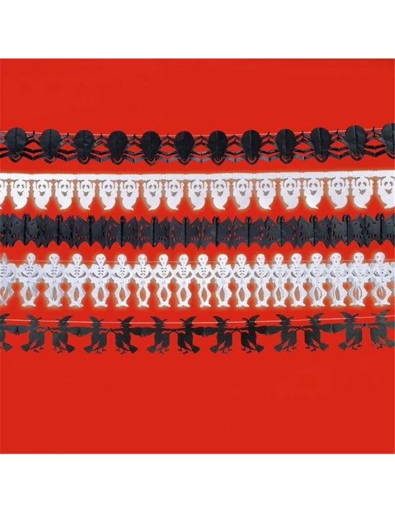 Bunting Halloween Paper Garland 3m Asso