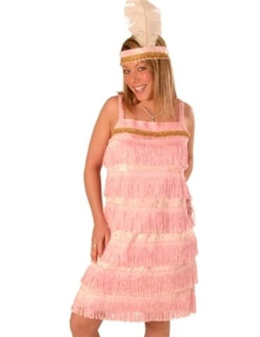 Costume Charleston Pink 2 Piece Dress