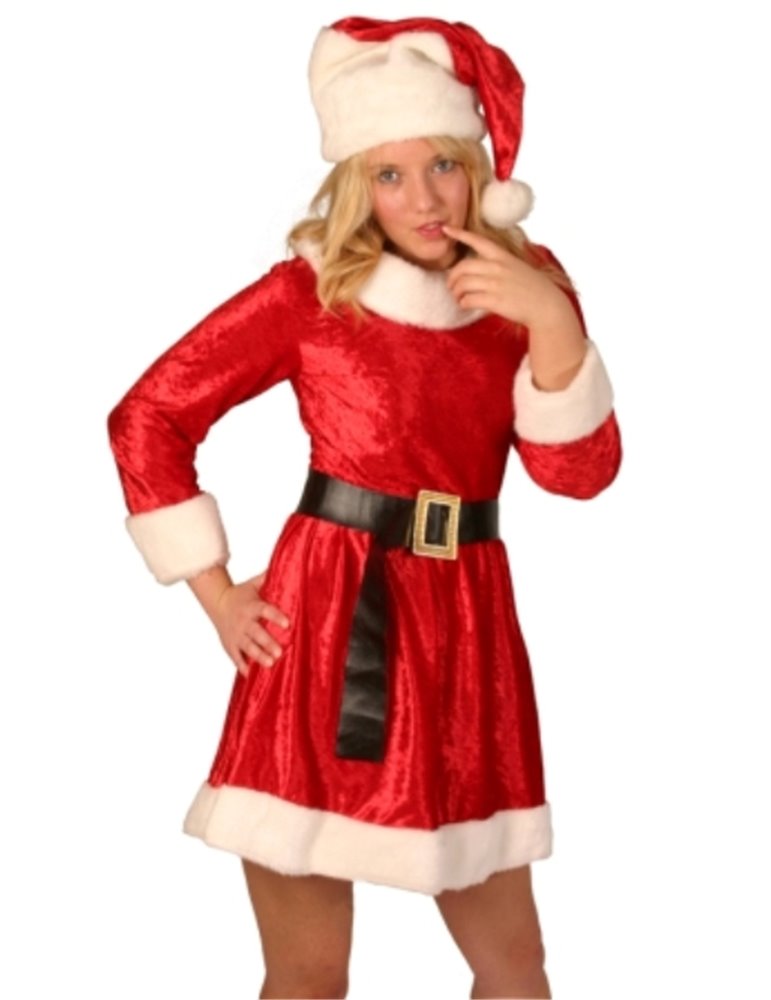 Costume Santa Miss Velvet 3 Pc Short Dre